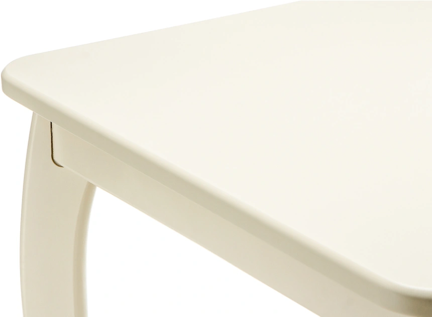 Кухонный обеденный раздвижной стол Амато, 106(136)х67х76, слоновая кость