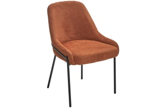 Стул Gavi, мягкий, Garna-001 коричневый, ткань, черный каркас