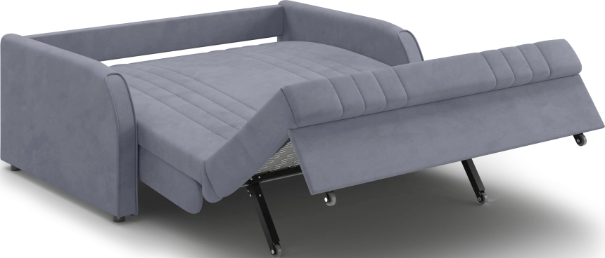 ​Диван прямой Турин 140, модель 053, Velutto 32 (темно-серый)