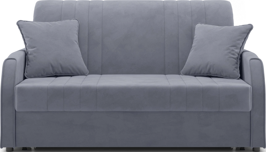 ​Диван прямой Турин 140, модель 053, Velutto 32 (темно-серый)