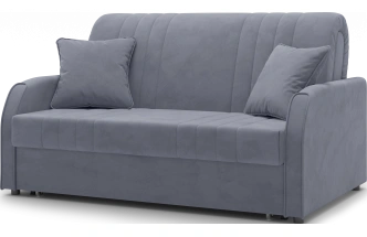 ​Диван прямой Турин 140, модель 053, Velutto 32 (темно-серый)