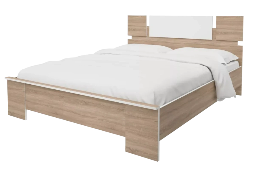 Кровать Оливия, Дуб сонома/Белый