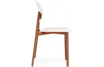 Пластиковый стул Mokka, коричневый / молочный