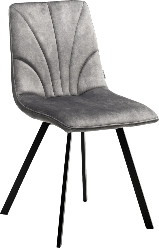 Стул Arfa, мягкий, UF912-09B античный светло-серый, велюр без 