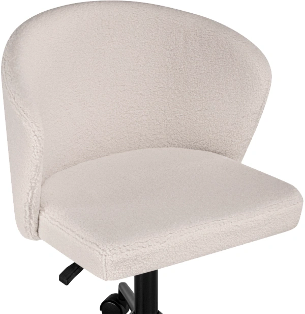 Офисное кресло Lika, белый teddy / черный