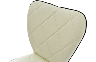 Стул Риоха, мягкий, батлер 08, нитро блэк, экокожа, каркас белый