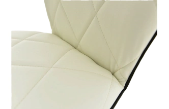 Стул Риоха, мягкий, батлер 08, нитро блэк, экокожа, каркас белый