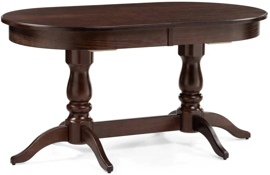 Обеденный раздвижной стол Красидиано, 150(200)х84х76, орех темный