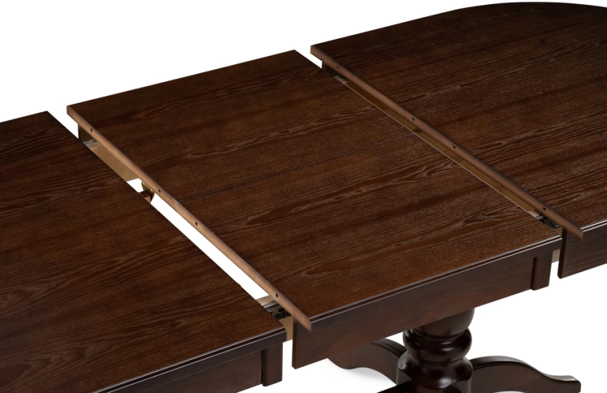 Обеденный раздвижной стол Красидиано, 150(200)х84х76, орех темный