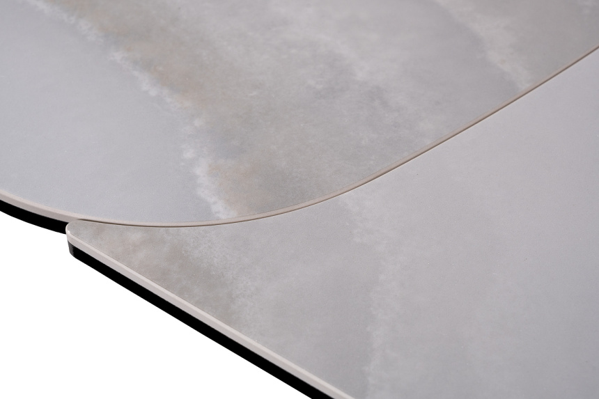 Обеденный раздвижной стол 169DT-92151, 190(290), керамика, бежевый мрамор / серый