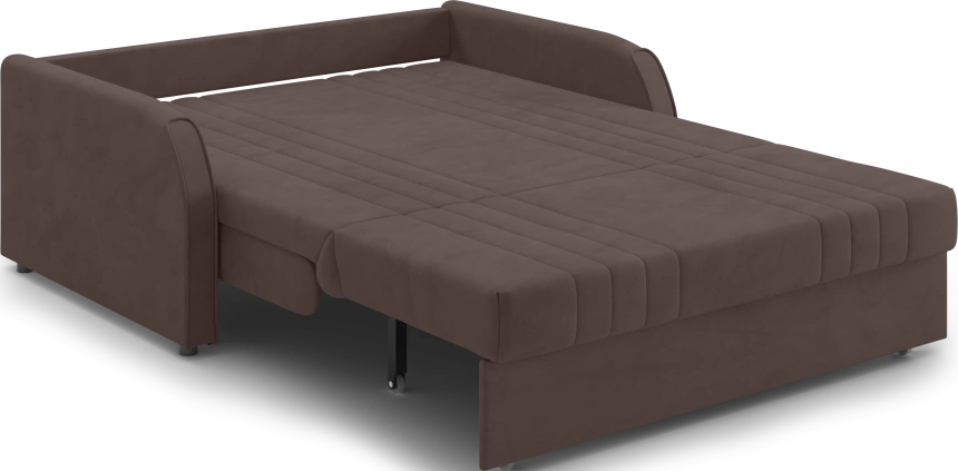 ​Диван прямой Турин 140, модель 053, Velutto 23 (коричневый)