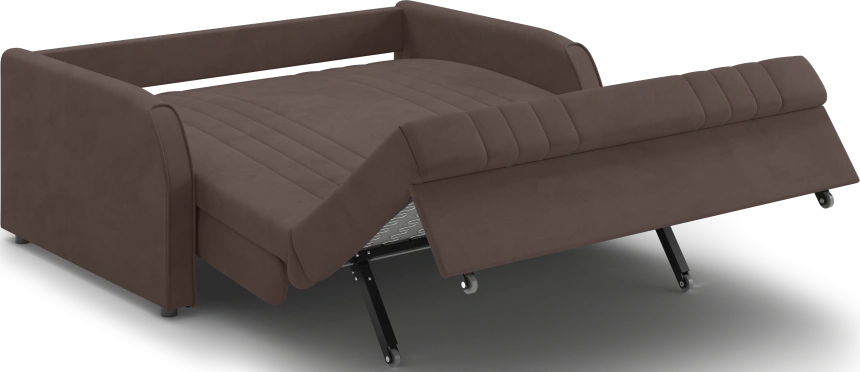 ​Диван прямой Турин 140, модель 053, Velutto 23 (коричневый)