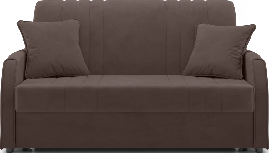 ​Диван прямой Турин 140, модель 053, Velutto 23 (коричневый)