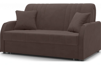 Диван прямой Турин 140, модель 053, Velutto 23 (коричневый)