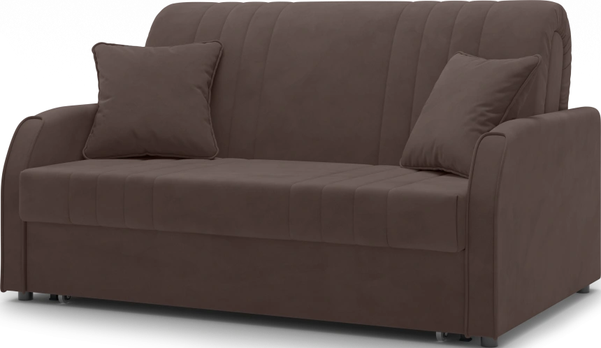 ​Диван прямой Турин 140, модель 053, Velutto 23 (коричневый)