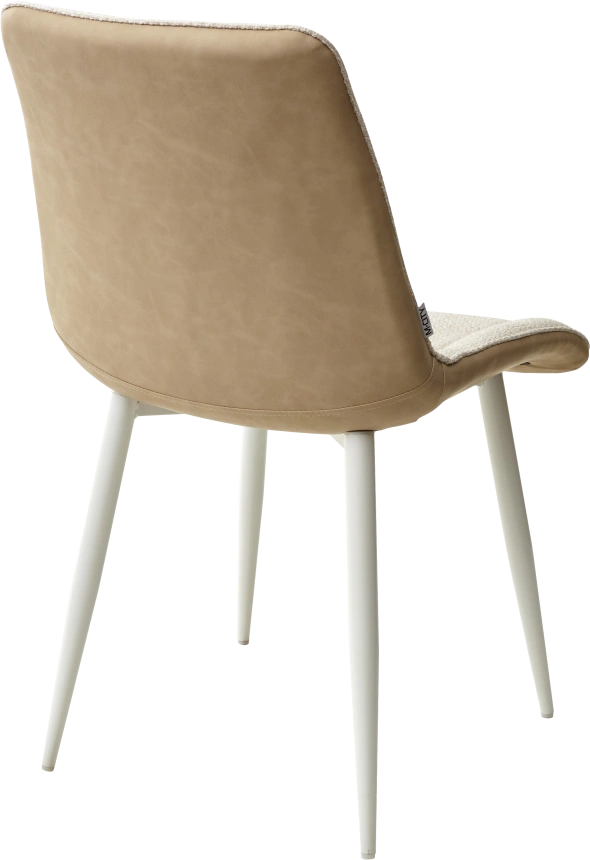 Стул Chic, мягкий, TRF-11 светло-бежевый, RU-16 бежевый винтаж, белый каркас