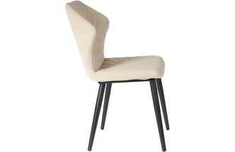 Стул Вилла, мягкий, десерт 03, велюр, каркас черный