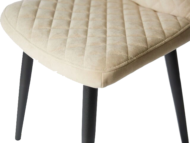 Стул Вилла, мягкий, десерт 03, велюр, каркас черный