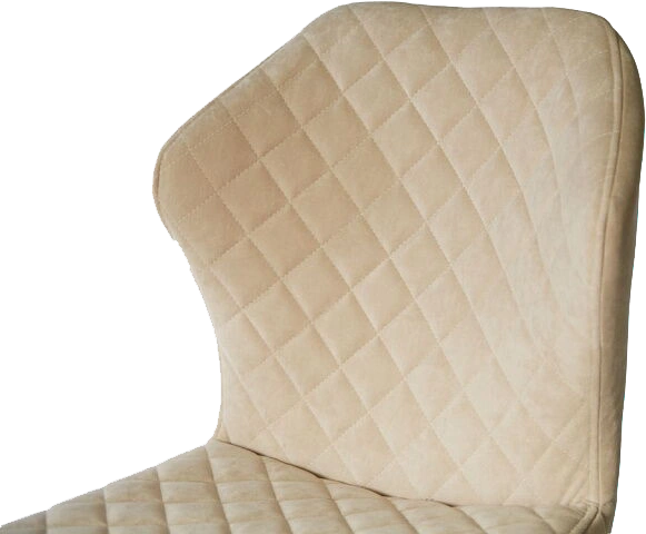 Стул Вилла, мягкий, десерт 03, велюр, каркас черный