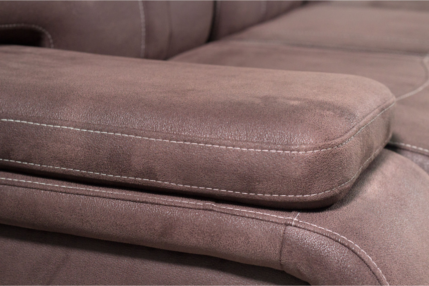 Диван модульный Арт-18, ткань Софа 18, нить контрастная, декор Венге Аруба, Бар справа