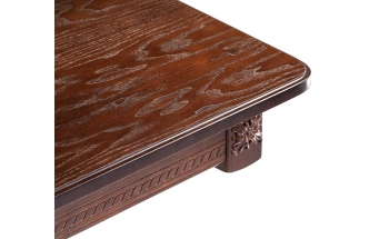 Кухонный обеденный раздвижной стол Матис, 110(150)х90х76, орех темный