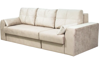 Диван прямой Остин 2, Ткань PARIS-A 01, PARIS-A 02, PARIS-A 02, Декор Рамух белый