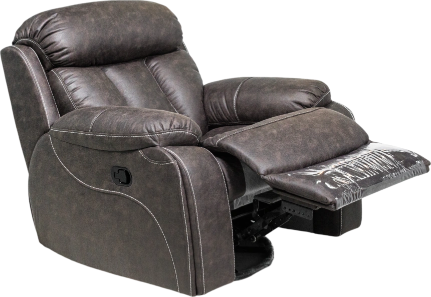 Кресло реклайнер механическое Азалия, Тревел Брик, Контрастная (с качением,вращением,стопором)