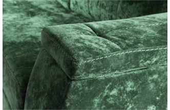 Диван угловой Бруно, ткань Crush 13, нить белая, угол левый