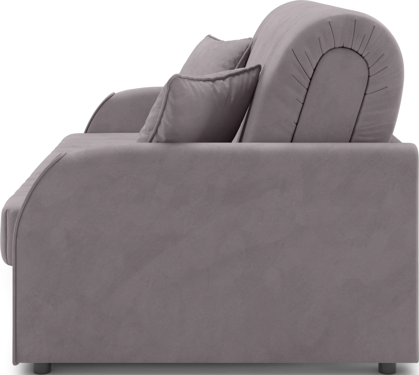 Диван прямой Турин 140, модель 053, Velutto 08 (серый)