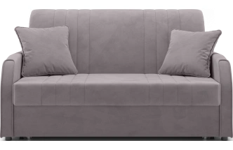 Диван прямой Турин 140, модель 053, Velutto 08 (серый)