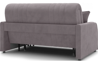 Диван прямой Турин 140, модель 053, Velutto 08 (серый)