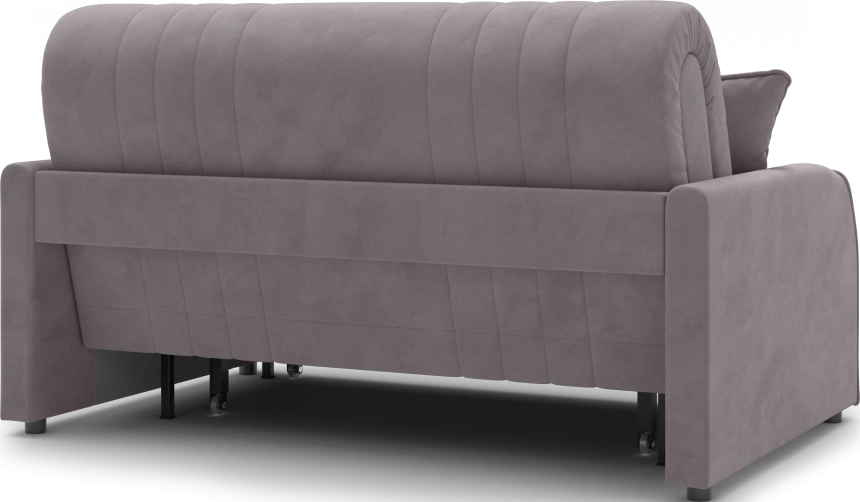 Диван прямой Турин 140, модель 053, Velutto 08 (серый)
