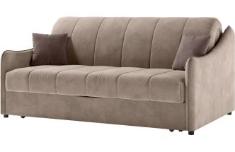 Диван прямой Дели 140, модель 032, Ultra Sand​ / Ultra Stone (песочный​)