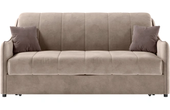 Диван прямой Дели 140, модель 032, Ultra Sand​ / Ultra Stone (песочный​)