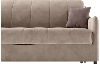 Диван прямой Дели 140, модель 032, Ultra Sand​ / Ultra Stone (песочный​)