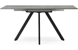 Кухонный стол раздвижной Keon 116, цемент / черный