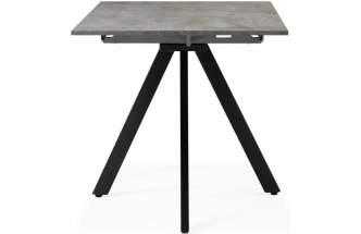 Кухонный стол раздвижной Keon 116, цемент / черный