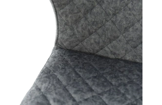 Стул Вилла, мягкий, лама 04, велюр, каркас черный