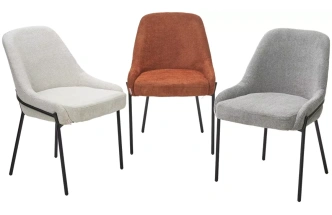 Стул Gavi, мягкий, Garna-157 светло-бежевый, ткань, черный каркас