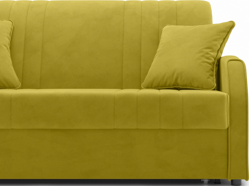 Диван прямой Турин 140, модель 053, Velutto 28 (горчичный)