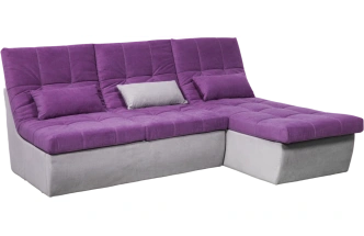 Диван прямой София 2, 228 на 170, ткань Tenerife italian plum, Tenerife silver