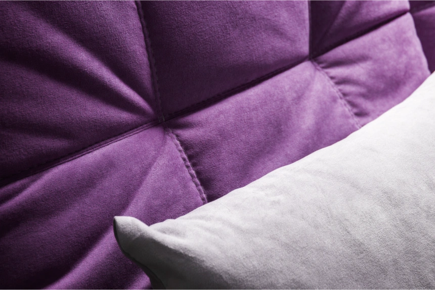 Диван прямой София 2, 228 на 170, ткань Tenerife italian plum, Tenerife silver