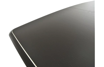 Кухонный стол Сибарит, 140, эмаль черная с серебром, каркас черный