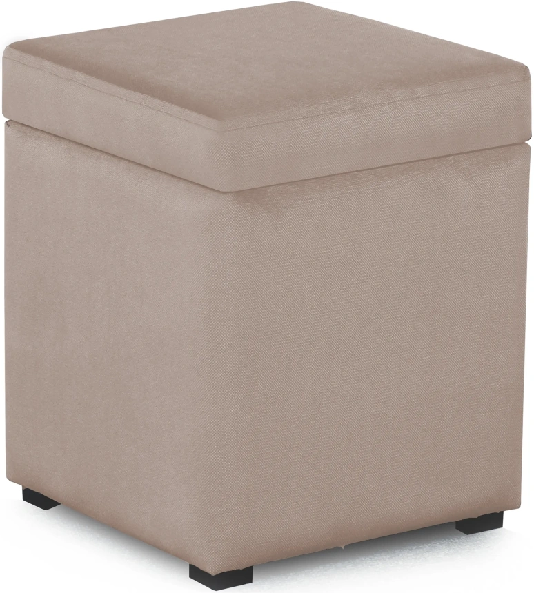 Банкетка-пуф № 20, с ящиком для хранения, альба бежевый