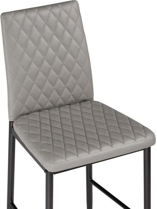 Барный стул Teon, серый / черный