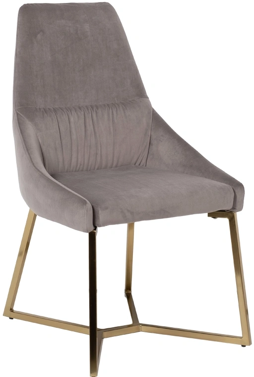 Стул 30C-1185 GRE, мягкий, велюр, серый 