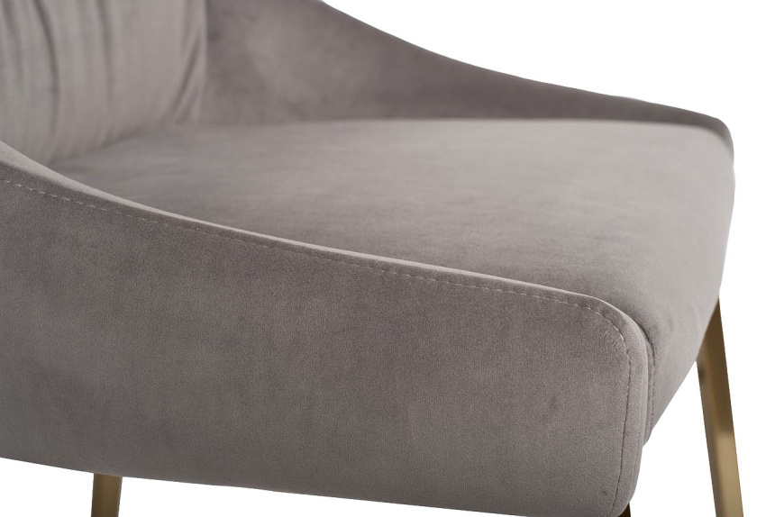 Стул 30C-1185 GRE, мягкий, велюр, серый 