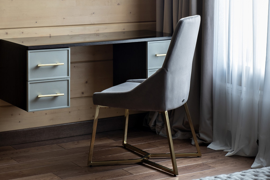 Стул 30C-1185 GRE, мягкий, велюр, серый 