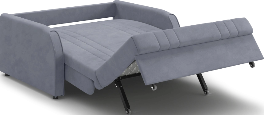 ​Диван прямой Турин 120, модель 053, Velutto 32 (темно-серый)