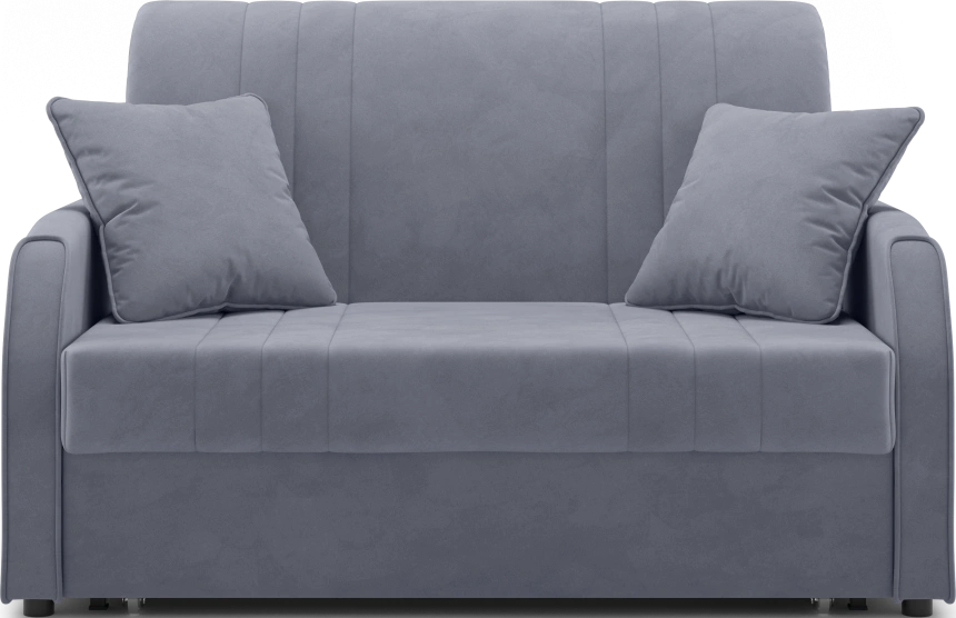 ​Диван прямой Турин 120, модель 053, Velutto 32 (темно-серый)